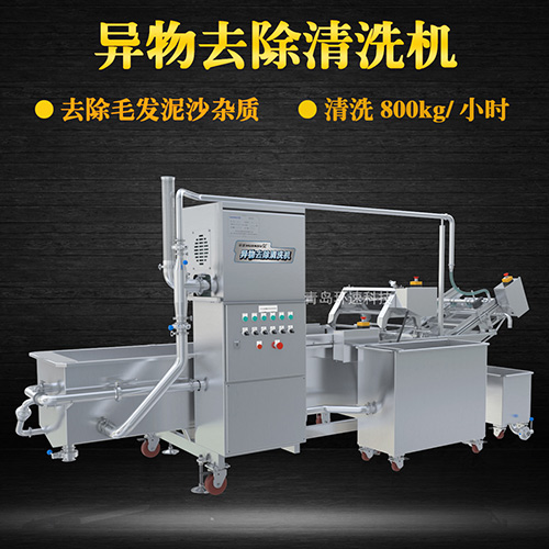 果蔬清洗機(jī)制造廠家，氣泡清洗，清洗800kg小時(shí)